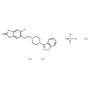 化合物 Ziprasidone mesylate trihydrate|T63979|TargetMol