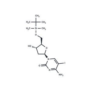 化合物 5'-O-(Tert-butyldimethylsilyl)-5-iodo-2'-deoxycytidine|T67323|TargetMol