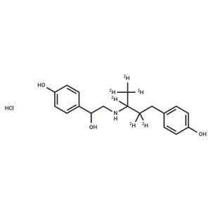 化合物 Ractopamine-d6 Hydrochloride (Mixture of Diastereomers)|TMIH-0484|TargetMol