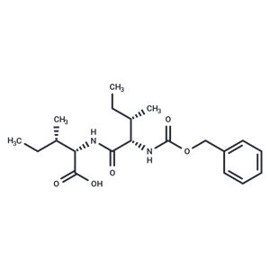 化合物 (2S,3S)-2-((2S,3S)-2-(((Benzyloxy)carbonyl)amino)-3-methylpentanamido)-3-methylpentanoic acid|T65505|TargetMol