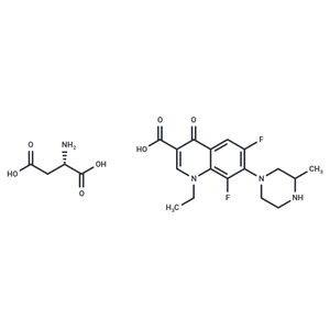 化合物 Lomefloxacin (aspartate),Lomefloxacin (aspartate)