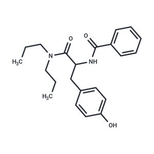 化合物 N-(1-(Dipropylamino)-3-(4-hydroxyphenyl)-1-oxopropan-2-yl)benzamide|T65430|TargetMol