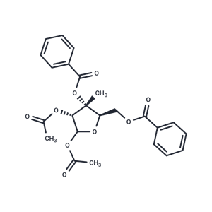 化合物 1,2-Di-O-acetyl-3,5-di-O-benzoyl-3-beta-C-methyl-D-ribofuranose,1,2-Di-O-acetyl-3,5-di-O-benzoyl-3-beta-C-methyl-D-ribofuranose