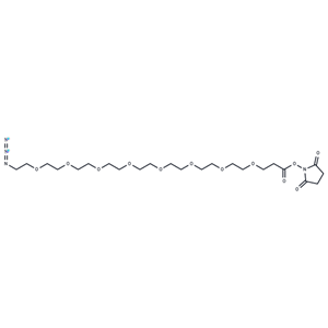 化合物 Azido-PEG8-NHS ester|T14479|TargetMol