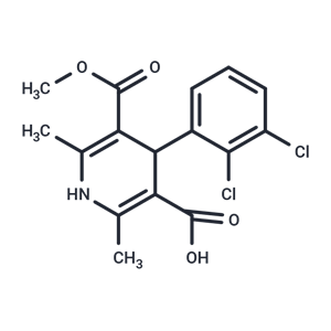 化合物 4-(2,3-Dichlorophenyl)-5-(methoxycarbonyl)-2,6-dimethyl-1,4-dihydropyridine-3-carboxylic acid|T67605|TargetMol