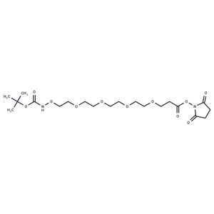 化合物 t-Boc-Aminooxy-PEG4-NHS ester|T18741|TargetMol