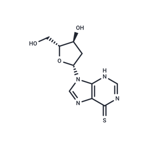 化合物 6-Mercapto-9-(2’-deoxy-beta-D-ribofuranosyl)purine|TNU0979|TargetMol