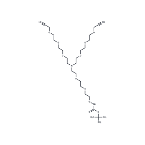 化合物 N-(t-Boc-Aminooxy-PEG2)-N-bis(PEG3-propargyl),N-(t-Boc-Aminooxy-PEG2)-N-bis(PEG3-propargyl)