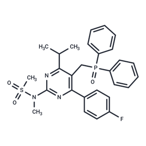 化合物 N-(5-((Diphenylphosphoryl)methyl)-4-(4-fluorophenyl)-6-isopropylpyrimidin-2-yl)-N-methylmethanesulfonamide|T66148|TargetMol