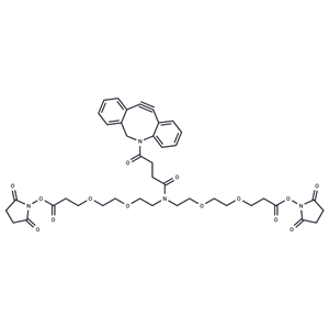 化合物 N-DBCO-N-bis(PEG2-C2-NHS ester)|T18410|TargetMol