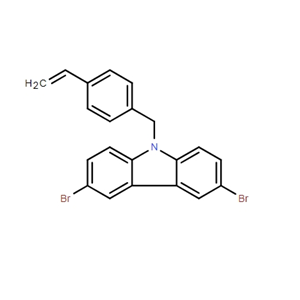 3,6-二溴-9-[(4-乙烯基苯基)甲基]- 9H-咔唑