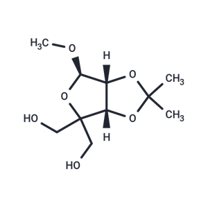 化合物 4-C-Hydroxymethyl-2,3-O-isopropylidene-1-O-methyl-beta-D-ribofuranose|TNU1194|TargetMol