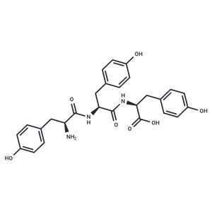 化合物 (S)-2-((S)-2-((S)-2-Amino-3-(4-hydroxyphenyl)propanamido)-3-(4-hydroxyphenyl)propanamido)-3-(4-hydroxyphenyl)propanoic acid,(S)-2-((S)-2-((S)-2-Amino-3-(4-hydroxyphenyl)propanamido)-3-(4-hydroxyphenyl)propanamido)-3-(4-hydroxyphenyl)propanoic acid