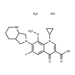 化合物 Moxifloxacin, Hydrochloride Monohydrate|T66125|TargetMol