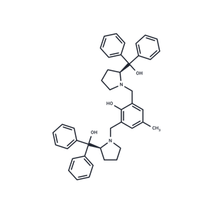 化合物 ((2S,2'S)-1,1'-((2-Hydroxy-5-methyl-1,3-phenylene)bis(methylene))bis(pyrrolidine-2,1-diyl))bis(diphenylmethanol)|T67237|TargetMol