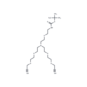 化合物 N-(Boc-PEG1)-N-bis(PEG2-propargyl)|T16210|TargetMol