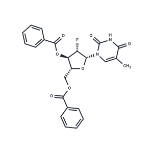 化合物 3’,5’-Di-O-benzoyl-2’-deoxy-2’-fluoro-5-methyl-beta-D-arabinouridine|TNU0865|TargetMol