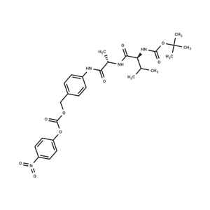 化合物 Boc-Val-Ala-PAB-PNP,Boc-Val-Ala-PAB-PNP