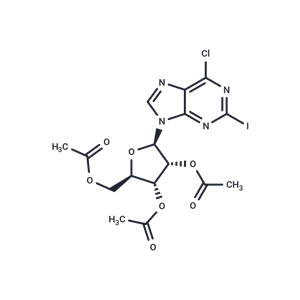 化合物 6-Chloro-2-iodo-9-(2,3,5-tri-O-acetyl)-beta-D-ribofuranosyl-9H-purine|TNU0879|TargetMol