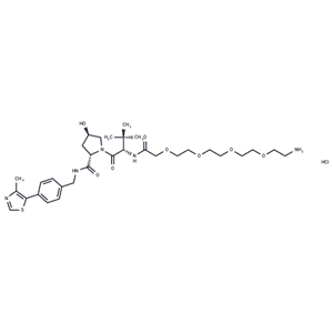 化合物 (S,R,S)-AHPC-PEG4-NH2 hydrochloride|T15190|TargetMol