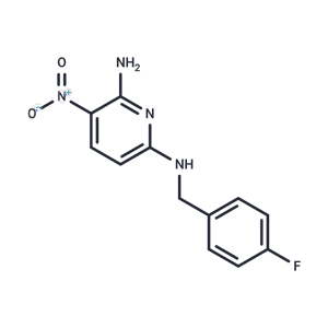 化合物 N2-(4-Fluorobenzyl)-5-nitropyridine-2,6-diamine|T66264|TargetMol