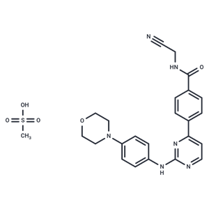 化合物 Momelotinib Mesylate|T15037|TargetMol