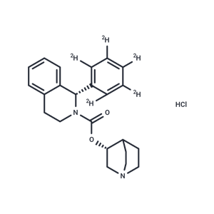 化合物 Solifenacin D5 hydrochloride|T12973|TargetMol