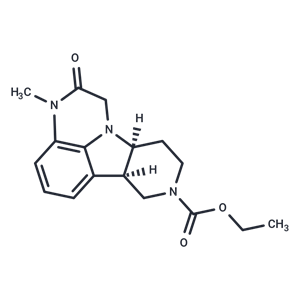 化合物 (6bR,10aS)-Ethyl 3-methyl-2-oxo-2,3,6b,7,10,10a-hexahydro-1H-pyrido[3',4':4,5]pyrrolo[1,2,3-de]quinoxaline-8(9H)-carboxylate|T67022|TargetMol