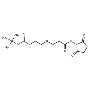 化合物 Boc-N-PEG1-C2-NHS ester,Boc-N-PEG1-C2-NHS ester