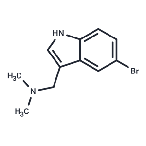 化合物 1-(5-Bromo-1H-indol-3-yl)-N,N-dimethylmethanamine,1-(5-Bromo-1H-indol-3-yl)-N,N-dimethylmethanamine