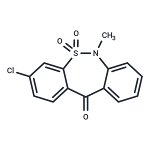 化合物 3-Chloro-6,11-dihydro-6-methyl-5,5,11-trioxodibenzo[c,f][1,2]thiazepine|T65901|TargetMol