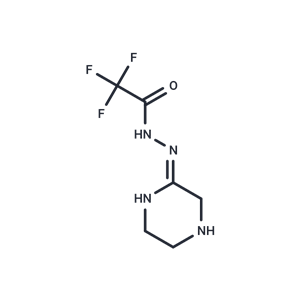 化合物 (Z)-2,2,2-Trifluoro-N'-(piperazin-2-ylidene)acetohydrazide|T66623|TargetMol