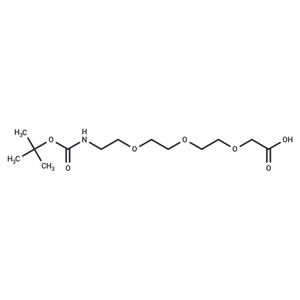 5,8,11-三氧雜-2-氮雜十三烷二酸 1-叔丁酯|T14741|TargetMol