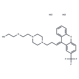 化合物 2-(2-(4-(3-(2-(Trifluoromethyl)-9H-thioxanthen-9-ylidene)propyl)piperazin-1-yl)ethoxy)ethanol dihydrochloride|T67203|TargetMol