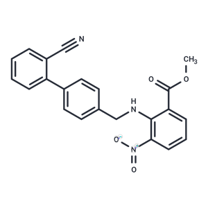 化合物 Methyl 2-(((2'-cyano-[1,1'-biphenyl]-4-yl)methyl)amino)-3-nitrobenzoate|T65000|TargetMol