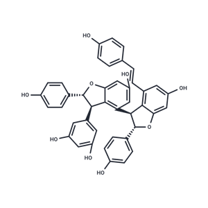 化合物 trans-Miyabenol C,trans-Miyabenol C