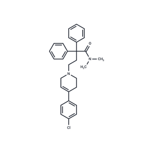 化合物 4-[4-(4-chlorophenyl)-3,6-dihydropyridin-1(2H)-yl]-N,N-dimethyl-2,2-diphenylbutanamide,4-[4-(4-chlorophenyl)-3,6-dihydropyridin-1(2H)-yl]-N,N-dimethyl-2,2-diphenylbutanamide