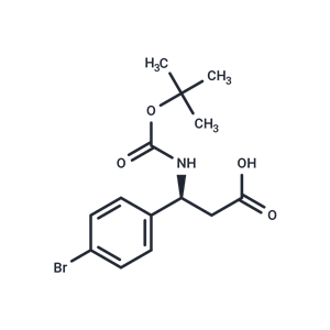 化合物 (S)-3-(4-Bromophenyl)-3-((tert-butoxycarbonyl)amino)propanoic acid|T65894|TargetMol