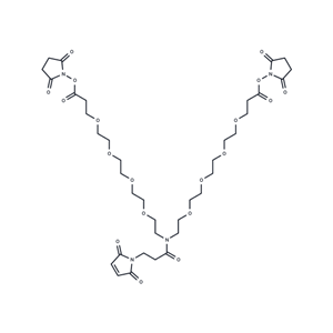 化合物 N-Mal-N-bis(PEG4-NHS ester)|T16234|TargetMol