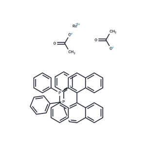 化合物 Diacetato[(R)-(+)-2,2'-bis(diphenylphosphino)-1,1'-binaphthyl]ruthenium(II)|T66567|TargetMol