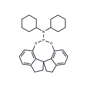 化合物 (11aR)-N,N-Dicyclohexyl-4,5,6,7-tetrahydrodiindeno[7,1-de:1',7'-fg][1,3,2]dioxaphosphocin-12-amine|T64476|TargetMol