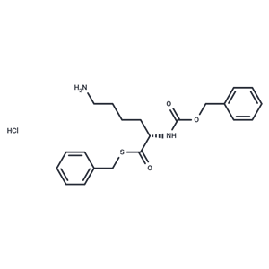 化合物 (S)-S-Benzyl 6-amino-2-(((benzyloxy)carbonyl)amino)hexanethioate hydrochloride|T65508|TargetMol