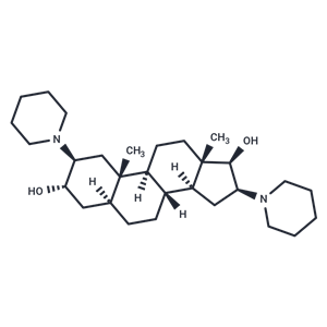 化合物 (2S,3S,5S,8R,9S,10S,13S,14S,16S,17R)-10,13-Dimethyl-2,16-di(piperidin-1-yl)hexadecahydro-1H-cyclopenta[a]phenanthrene-3,17-diol|T64990|TargetMol