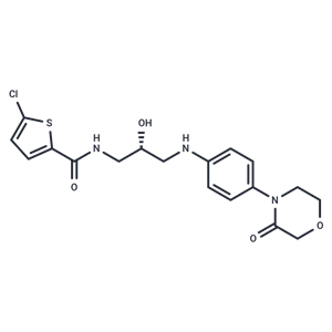 化合物 (R)-5-Chloro-N-(2-hydroxy-3-((4-(3-oxomorpholino)phenyl)amino)propyl)thiophene-2-carboxamide|T67331|TargetMol