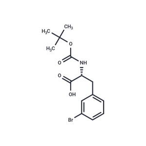 化合物 (R)-3-(3-Bromophenyl)-2-((tert-butoxycarbonyl)amino)propanoic acid|T65473|TargetMol