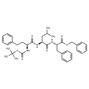 化合物 (6S,9S,12S)-Benzyl 12-benzyl-9-isobutyl-2,2-dimethyl-4,7,10-trioxo-6-phenethyl-3-oxa-5,8,11-triazatridecan-13-oate|T66648|TargetMol