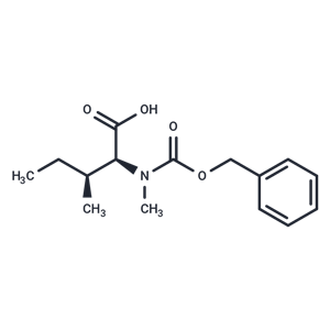 化合物 (2S,3S)-2-(((Benzyloxy)carbonyl)(methyl)amino)-3-methylpentanoic acid|T66024|TargetMol