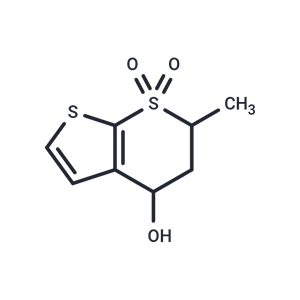 化合物 (4R,6S)-6-Methyl-7,7-dioxo-5,6-dihydro-4H-thieno[2,3-b]thiopyran-4-ol|T66995|TargetMol