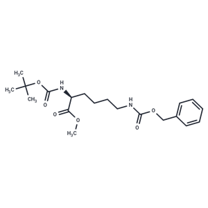 化合物 (S)-Methyl 6-(((benzyloxy)carbonyl)amino)-2-((tert-butoxycarbonyl)amino)hexanoate|T64462|TargetMol