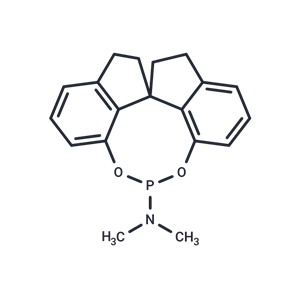 化合物 (S)-N,N-Dimethyl-1,2,4,5,6,7-hexahydrodiindeno[7,1-de:1',7'-fg][1,3,2]dioxaphosphocin-12-amine|T67218|TargetMol